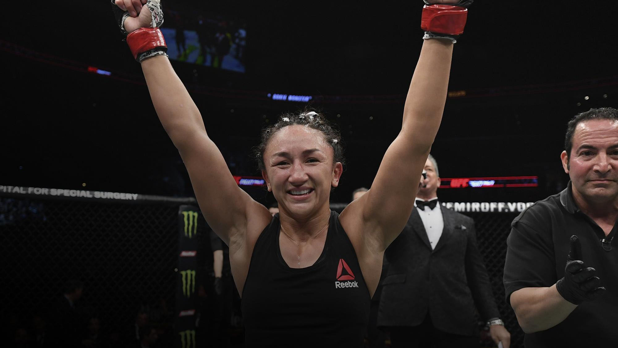 Carla Kristen Esparza (born October 10, 1987) is an American professional mixed martial artist who competes in the Strawweight division of the Ultimat...